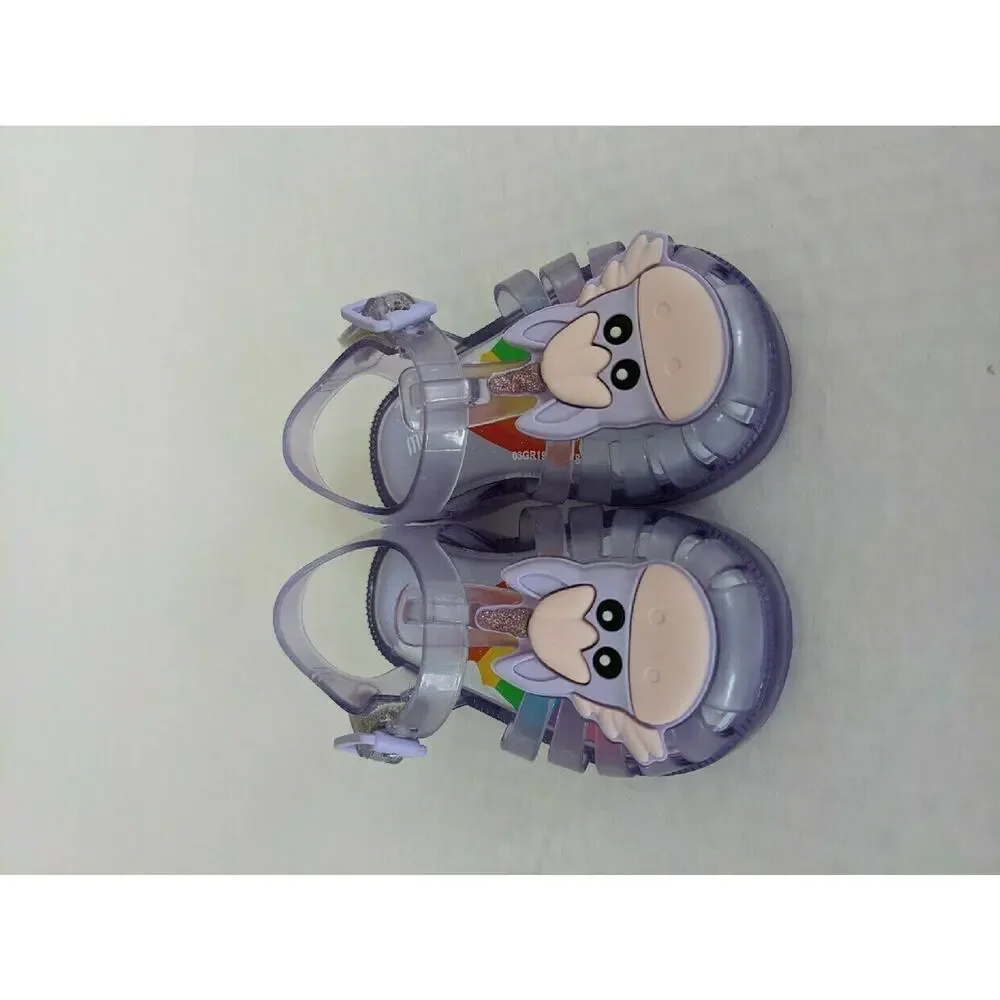 NWT Mini Melissa Unicorn Lilac Size 5 Possession Sandals